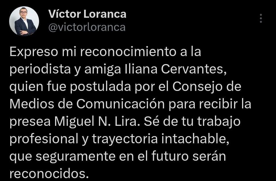 Reconoce Víctor Loranca a Iliana Cervantes 