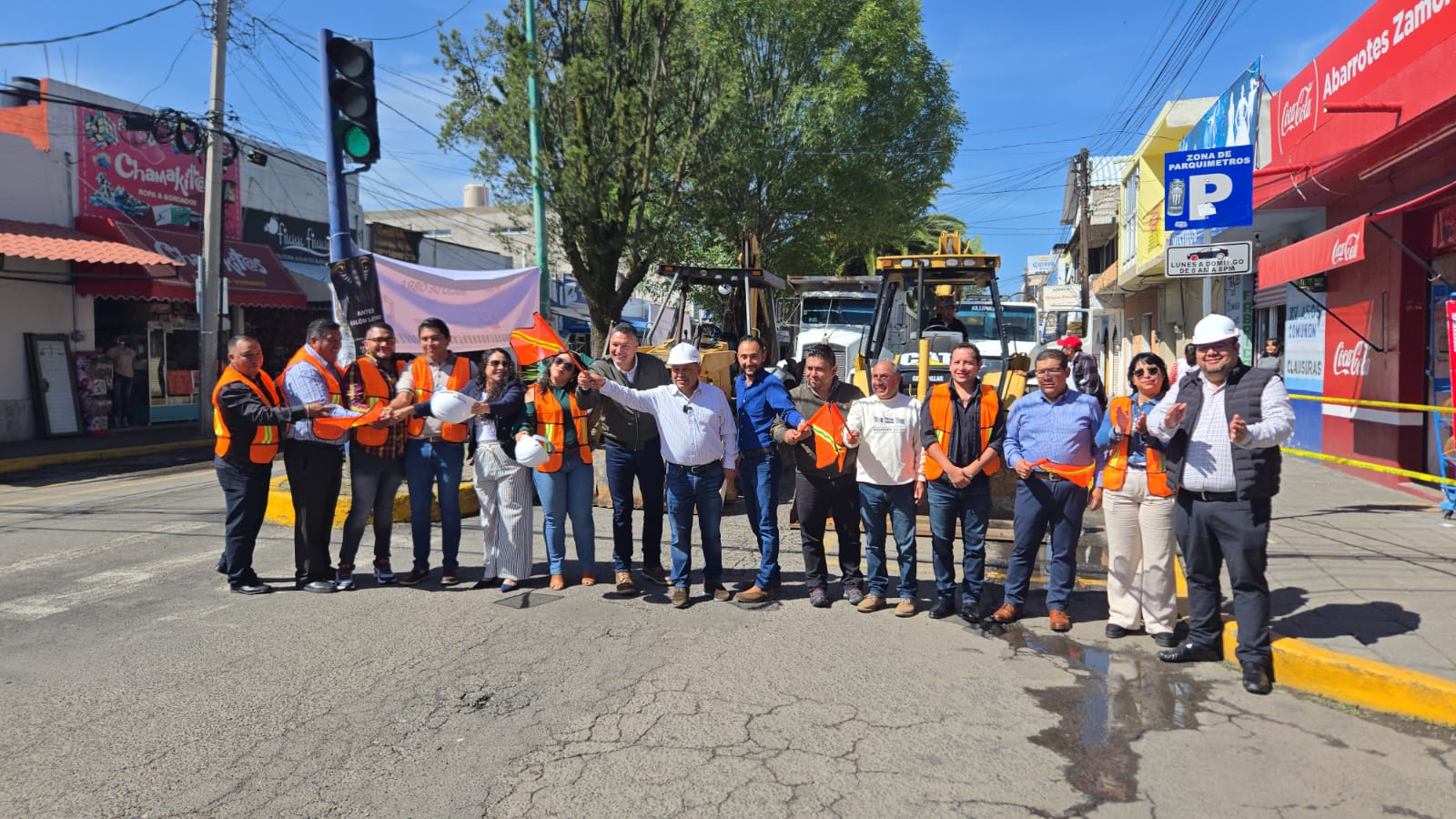 Inician trabajos de repavimentación en centro de Apizaco