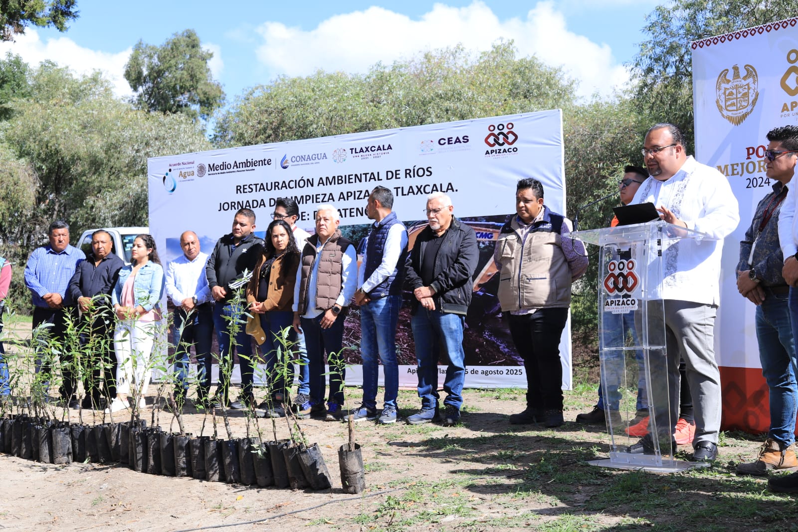 Limpieza de río atoyac y atempan en Apizaco