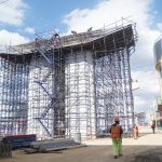 Avanza construcción del distribuidor vial en Santa Ana Chiautempan