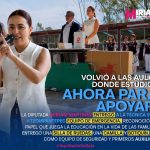Miriam Martínez regresa a la Técnica 9 y entrega equipo de emergencia